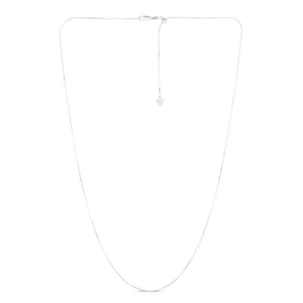 14K Gold 0.80mm Adjustable Octagonal Snake Chain Tennies Jewelry Appleton, WI