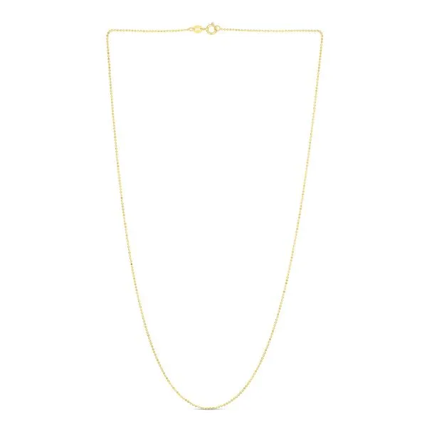 14K Gold 0.9mm Diamond Cut Bead Chain Thomas A. Davis Jewelers Holland, MI