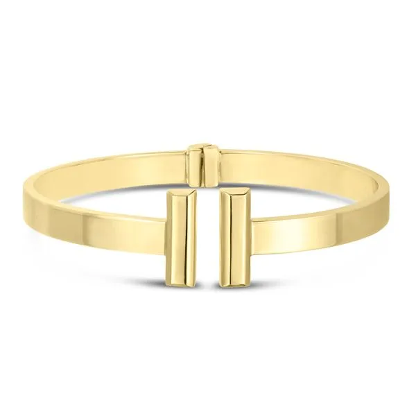 14K Gold Bar Cuff Bangle Tennies Jewelry Appleton, WI