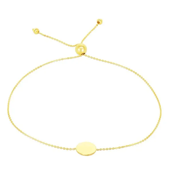 14K Gold Circle Friendship Bracelet Alan Miller Jewelers Oregon, OH