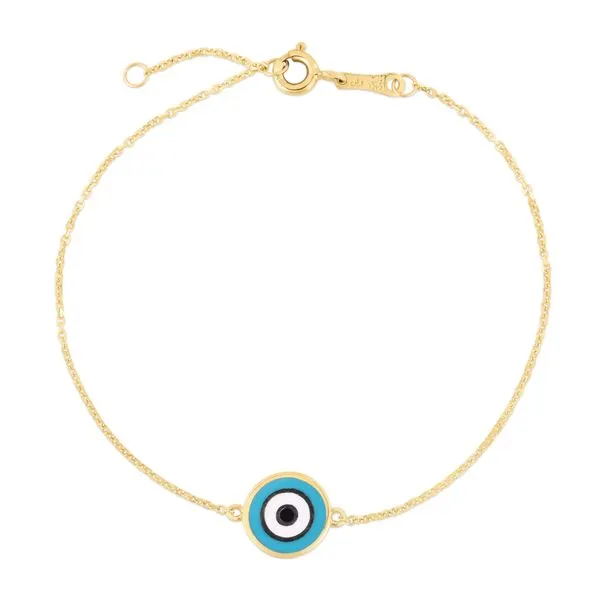 14K Blue Evil Eye Bracelet Tennies Jewelry Appleton, WI