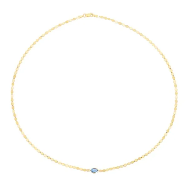 14K Blue Topaz Mirrored Chain Bracelet Tennies Jewelry Appleton, WI