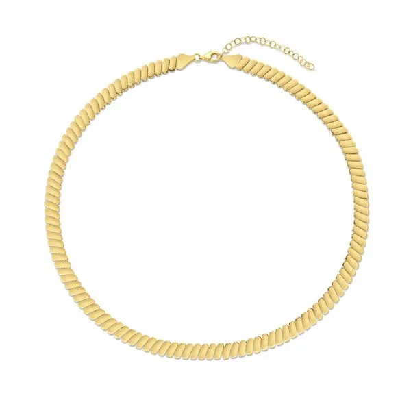 14K Gold Rib Link Necklace Tennies Jewelry Appleton, WI