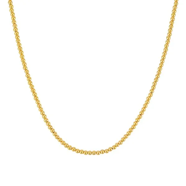 14K Gold 3mm Bead Chain Alan Miller Jewelers Oregon, OH