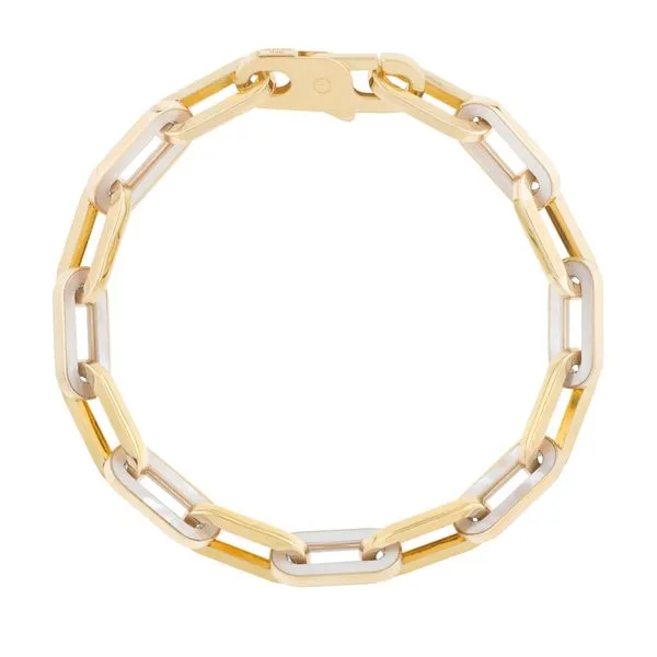 14K MOP Paperclip Gem Link Bracelet Tennies Jewelry Appleton, WI