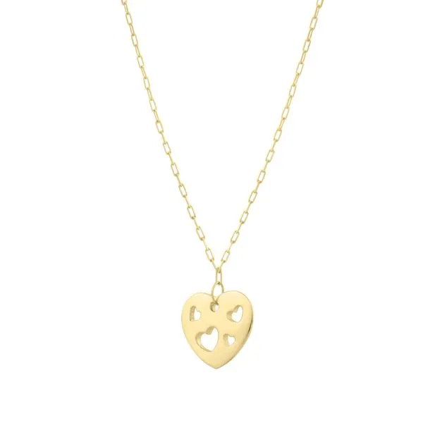 14K Cutout Heart Pendant Scirto's Jewelry Lockport, NY