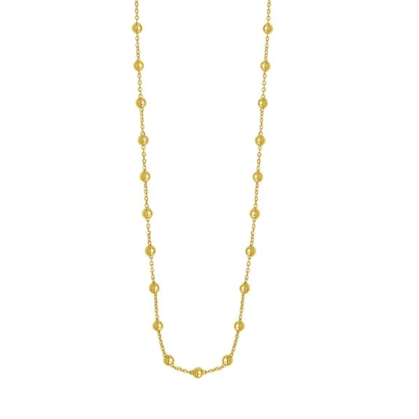 14K Layering Saturn Bead Necklace Scirto's Jewelry Lockport, NY