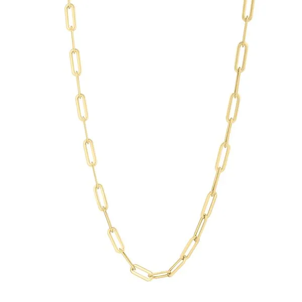 14K Long Domed Paperclip Bracelet Scirto's Jewelry Lockport, NY