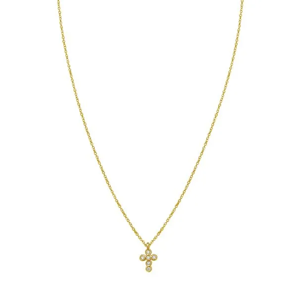 14K Petite Diamond Cross Necklace Spath Jewelers Bartow, FL