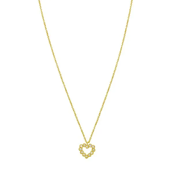14K Petite Diamond Heart Necklace Tennies Jewelry Appleton, WI