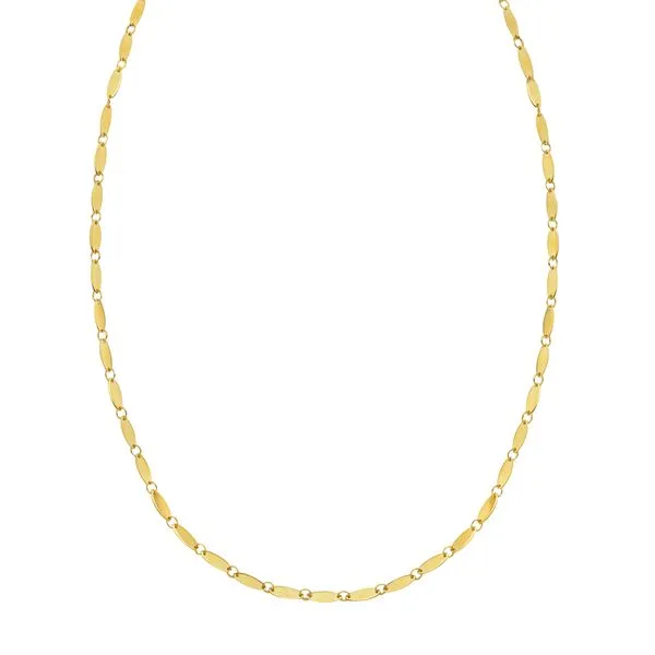 14K Flat Pebble Necklace Alan Miller Jewelers Oregon, OH