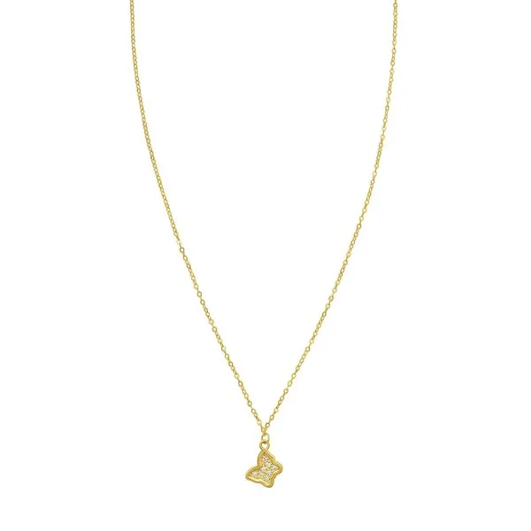 14K Petite Diamond Butterfly Necklace Tennies Jewelry Appleton, WI