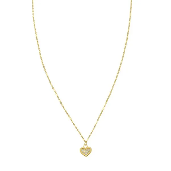14K Petite Diamond Heart Necklace Tennies Jewelry Appleton, WI