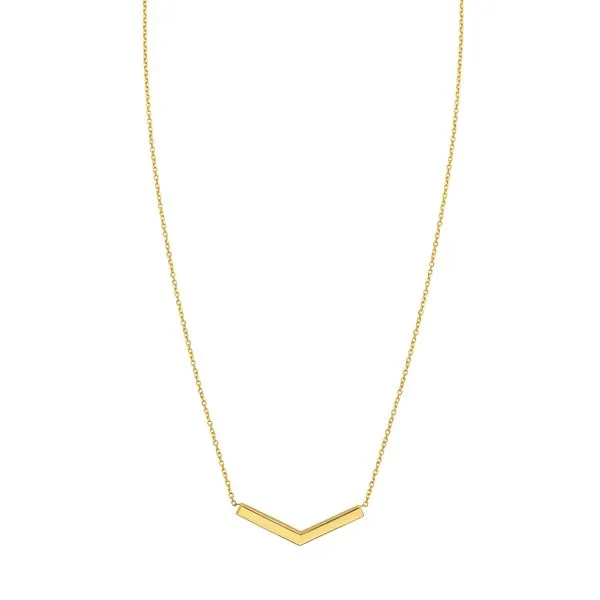 14K Chevron Necklace Rebel Diamonds New Hampton, IA