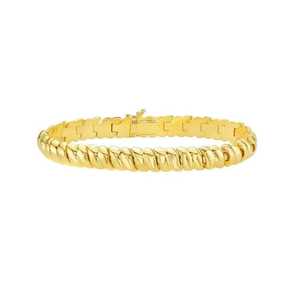 14K Scalloped Bangle Scirto's Jewelry Lockport, NY