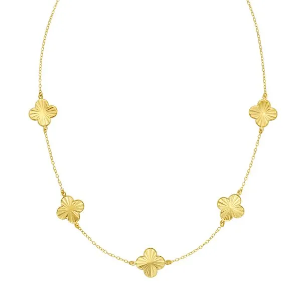 14K Golden Clover Necklace Clater Jewelers Louisville, KY
