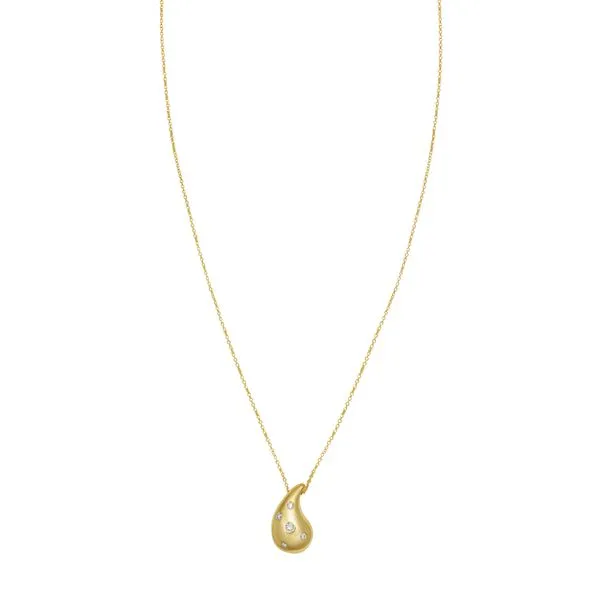 14K Diamond Raindrop Necklace Clater Jewelers Louisville, KY