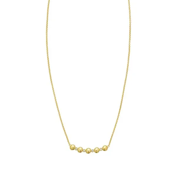 14K Diamond Bar Bauble Necklace Tennies Jewelry Appleton, WI