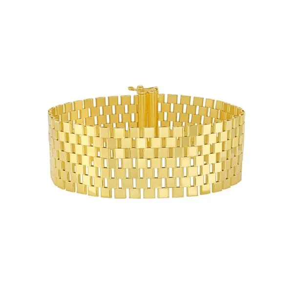 14K Large Cobblestone Link Bracelet Tennies Jewelry Appleton, WI