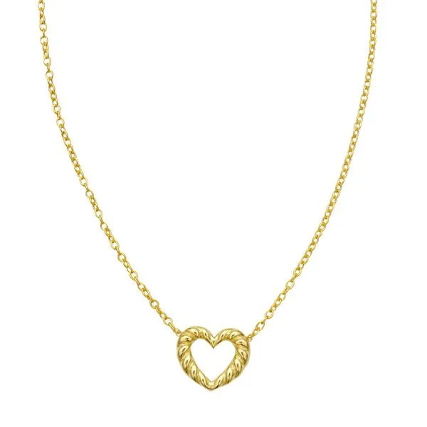 14K Braided Open Heart Necklace Clater Jewelers Louisville, KY