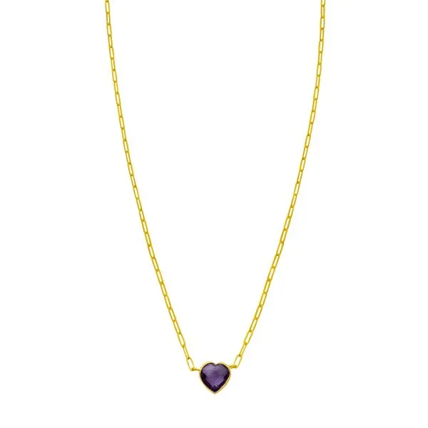 14K Amethyst Heart Necklace Wood's Jewelers Mount Pleasant, PA