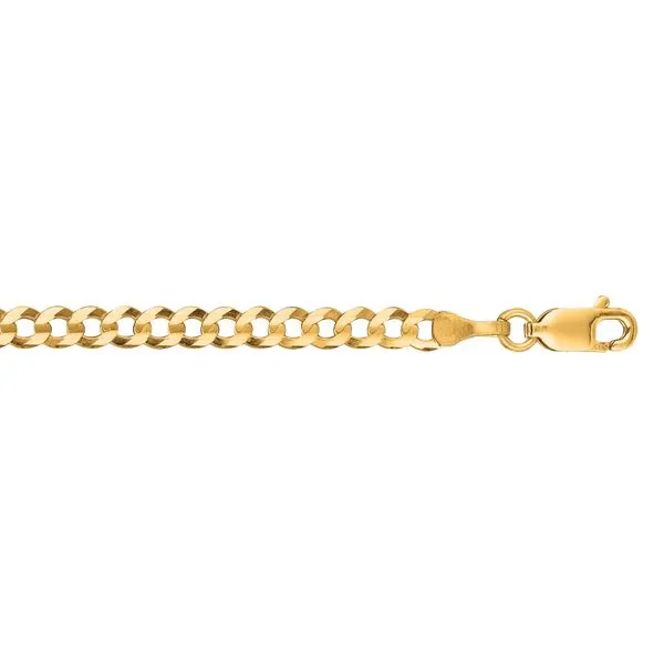 14K Gold 3.2mm Comfort Curb Chain  Tennies Jewelry Appleton, WI