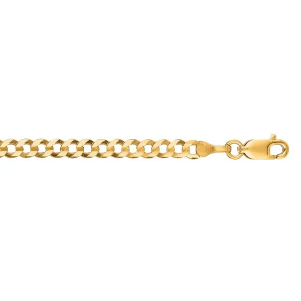 14K Gold 3.6mm Comfort Curb Chain  Alan Miller Jewelers Oregon, OH