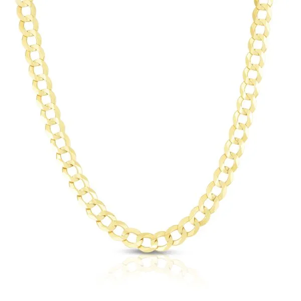 14K Gold 5.7mm Comfort Curb Chain  Tennies Jewelry Appleton, WI