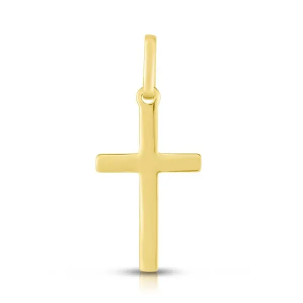 14K Gold Small Flat Cross Alan Miller Jewelers Oregon, OH