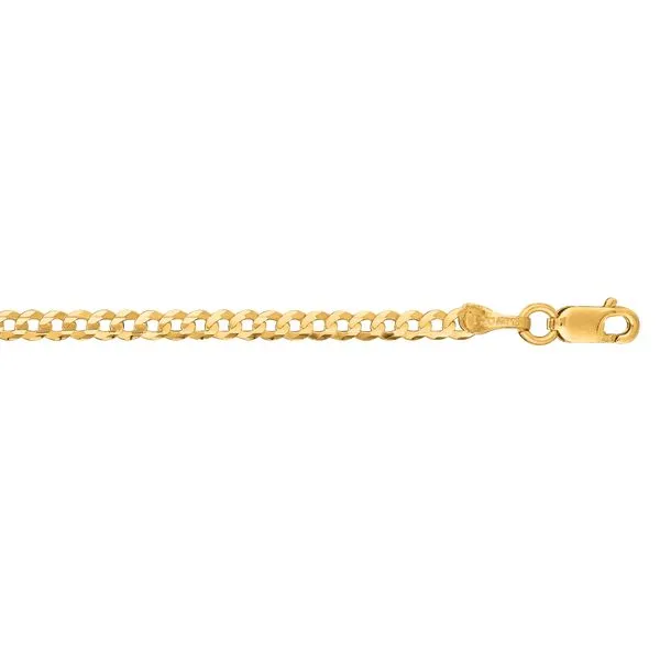14K Gold 2.6mm Comfort Curb Chain Thomas A. Davis Jewelers Holland, MI