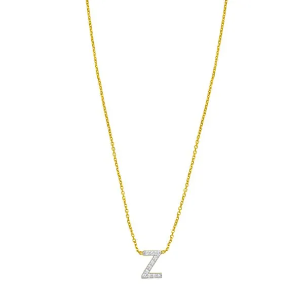 14K Mini Diamond Z Initial Scirto's Jewelry Lockport, NY