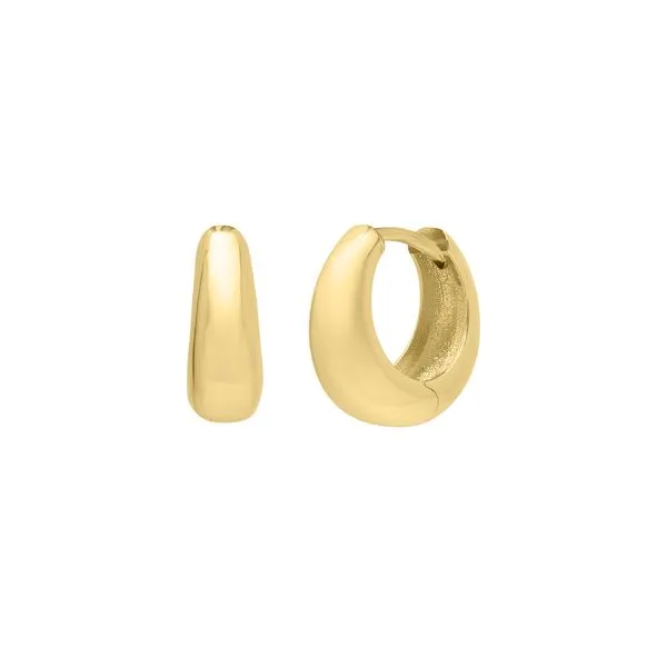 14K Tapered Huggie Hoops  Tennies Jewelry Appleton, WI