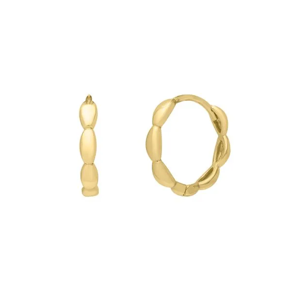 14K Small Rice Hoops  James & Williams Jewelers Berwyn, IL