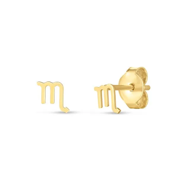 14K Gold Scorpio studs Thomas A. Davis Jewelers Holland, MI