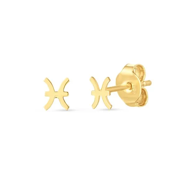 14K Pisces Studs Alan Miller Jewelers Oregon, OH