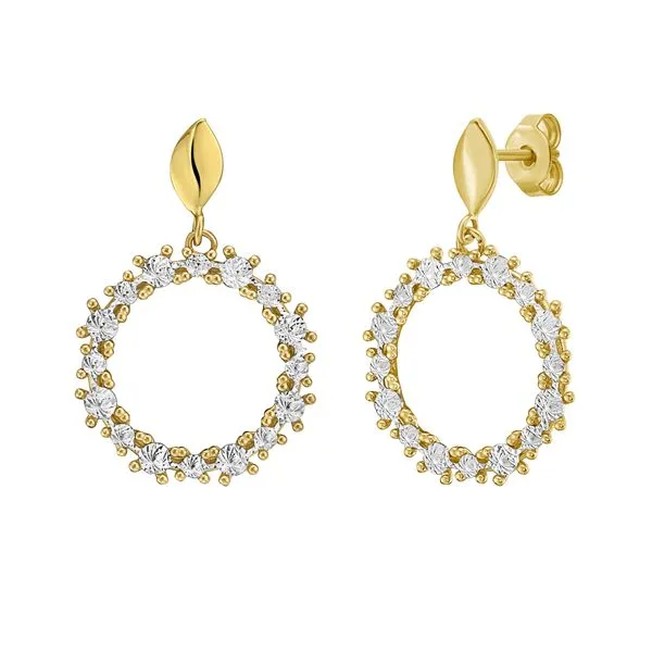 14K Diamon'Oro Circle Earrings Jimmy Smith Jewelers Decatur, AL