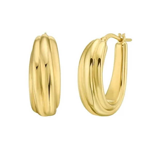 14K Ribbed Hoops Tennies Jewelry Appleton, WI