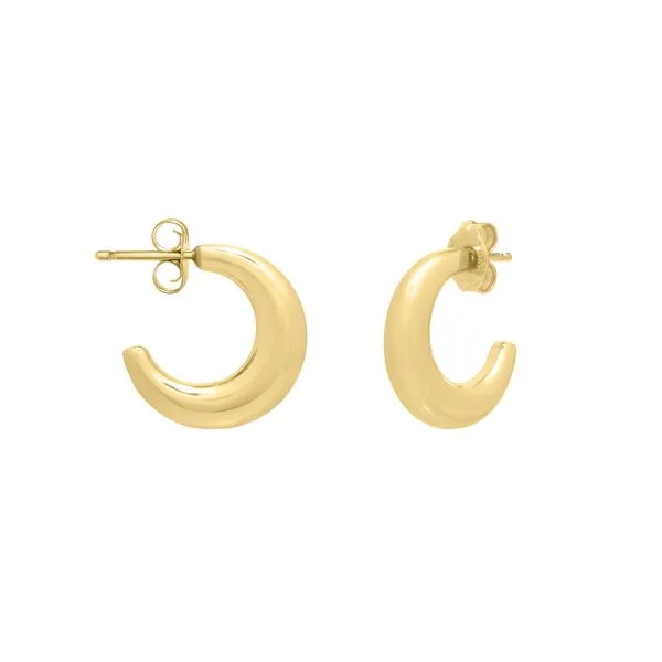 14K Gold Puffy C Hoops Tennies Jewelry Appleton, WI