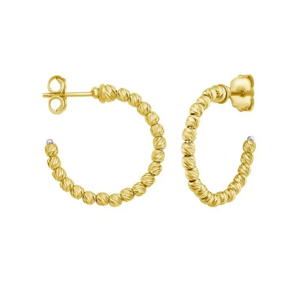 14K Bead Hoops Tennies Jewelry Appleton, WI