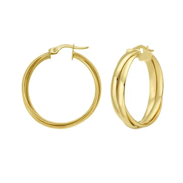14K Interlocking Large Trinity Hoops Spath Jewelers Bartow, FL