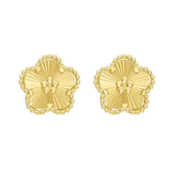 14K Gold Daisy Earrings Tennies Jewelry Appleton, WI