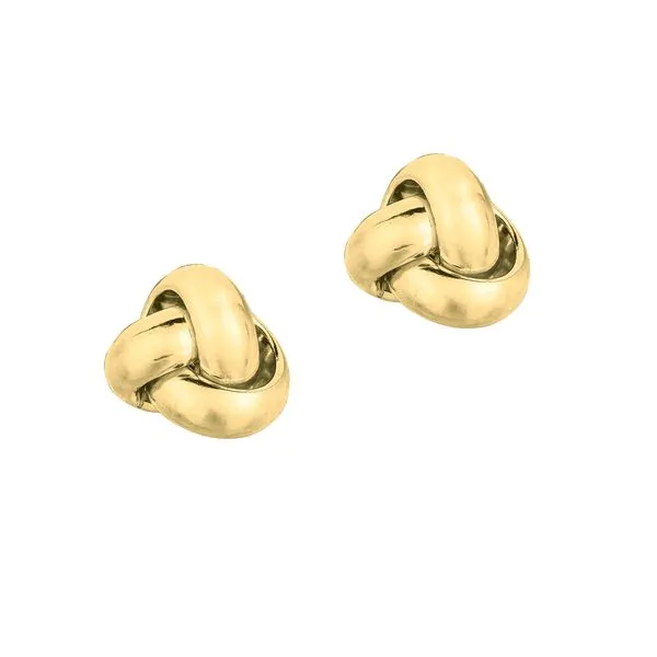 14K Gold Classic Polished Love Knot Stud Earring Tennies Jewelry Appleton, WI
