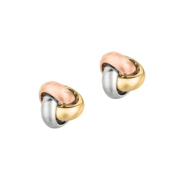 14K Gold Medium Polished Love Knot Stud Earring Tennies Jewelry Appleton, WI