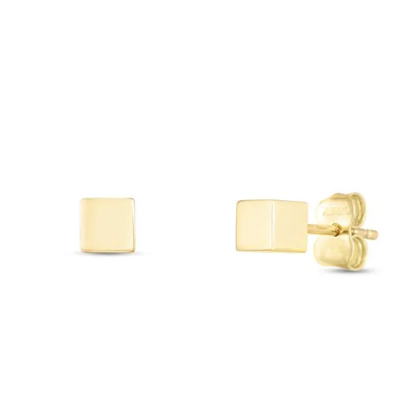 14K Cube Stud Earrings Tennies Jewelry Appleton, WI