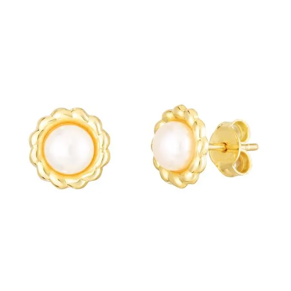 14K Pearl Flower Studs Tennies Jewelry Appleton, WI