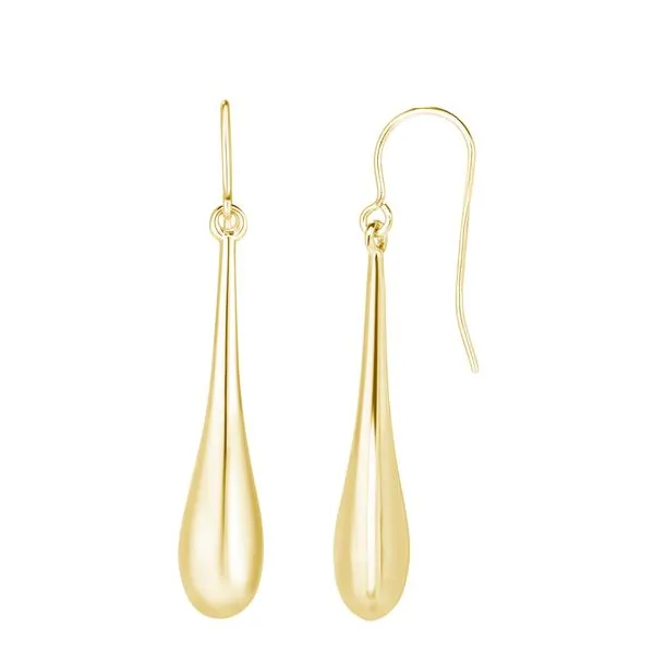 14K Gold Polished Graduated Tear Drop Earring Alan Miller Jewelers Oregon, OH