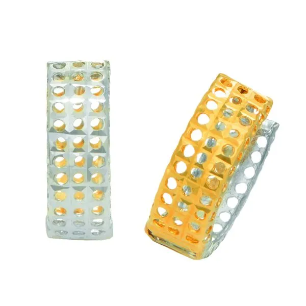 14K Gold Open Reversible Huggie Earring Tennies Jewelry Appleton, WI