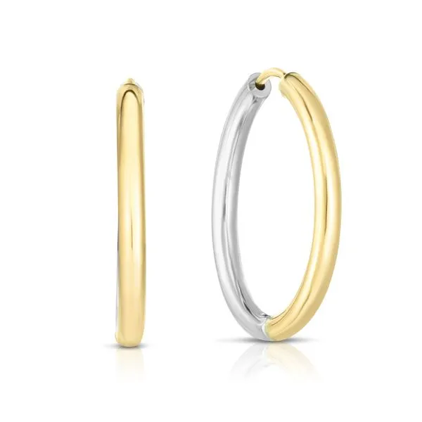 14K Gold Diamond Cut Hoop Earring Alan Miller Jewelers Oregon, OH