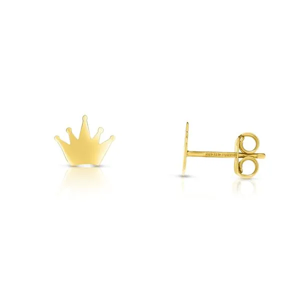 14K Gold Crown Stud Earring Tennies Jewelry Appleton, WI