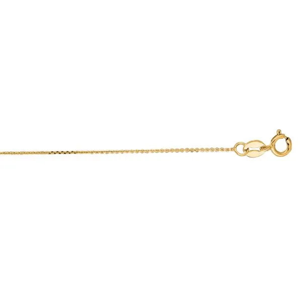 14K Gold .5mm Diamond Cut Flat Cable Chain  Tennies Jewelry Appleton, WI